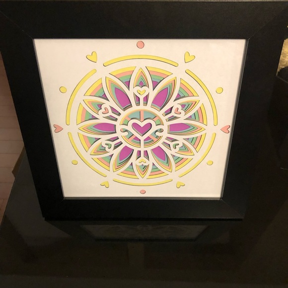 3-D Heart Mandala decor - Picture 3 of 7